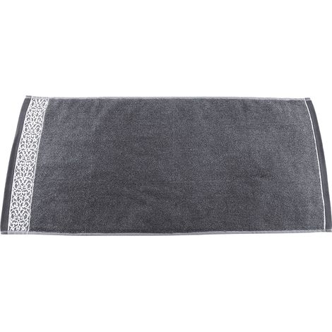 Serviette De Visage En Coton - Grande Taille Absorbante Séchage Rapide Douce Pour Maison Hôtel Salon - Bleu Foncé - Lot De 1 (1/5)