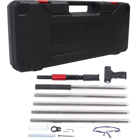 Kit de pistolet à ongles en béton, 4 vitesses réglables, manuel, en acier, dispositif de fente d'ancrage mural Portable, outil électrique de fixation (1/5)