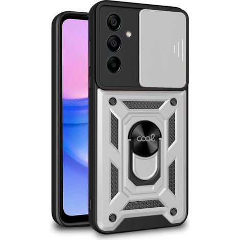 Carcasa COOL para Samsung A155 Galaxy A15 / A15 5G Hard Ring Plata
