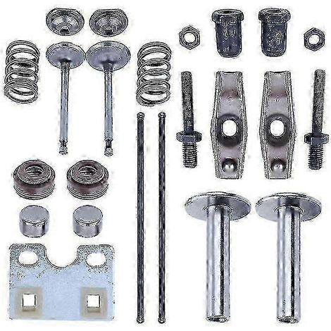 Tige de poussée de soupape de moteur de générateur compatible avec Honda GX340 GX390 188F 5 kW avec plaque de guidage et culbuteur A