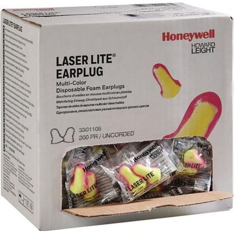 200 paires bouchons d'oreille Laser Lite 3301105 - Jaune - Taille unique - 200 paires bouchons d'oreille Laser Lite 3301105 - Jaune - Taille unique (1/4)