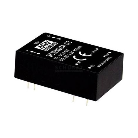 Convertidor dc/dc Mean Well scwn03a-03 3 W 600 mA