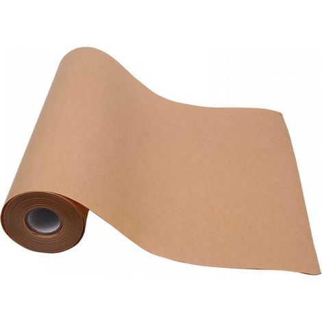 Rouleau de papier kraft 0,3m x 30m – Non ciré, épaisseur optimale pour emballage et projets créatifs – Protection des sols et murs (1/3)