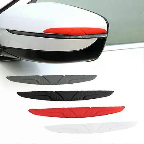Stück Autokantenschutz-Aufkleber aus Silikon, Seitenschutz für Autos, Rückspiegelabdeckung, Schutzstreifen JXLGV (1/5)