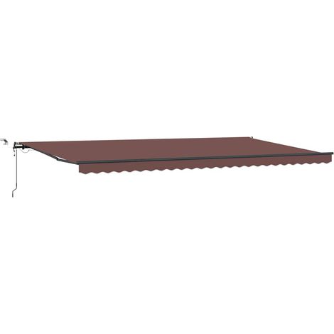 Maison Exclusive - Markise Automatisch mit LEDs Braun 600x300 cm