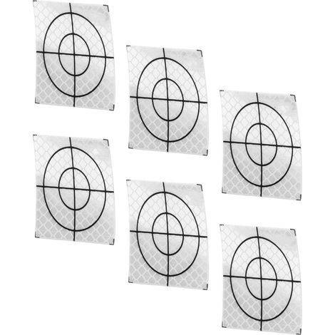 Lot de 50 autocollants cibles réfléchissants adhésifs ruban réflecteur pour station totale 5x5 cm
