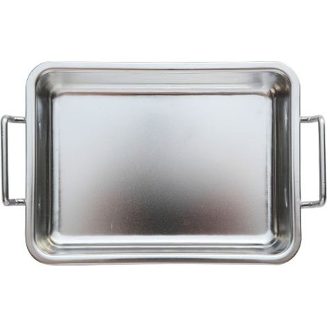 Plate à Service en Acier Inoxydable - Plateau Carré avec Poignées - Pour Barbecue Restauration et Cuisine - 304 - 1 Pièce (1/5)