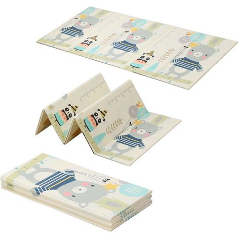 Tapis de Jeu pour Enfant Bebe 150x180x1cm Tapis de Motricité Favorisant Le Développement Sensoriel Cadeau bébé (1/4)