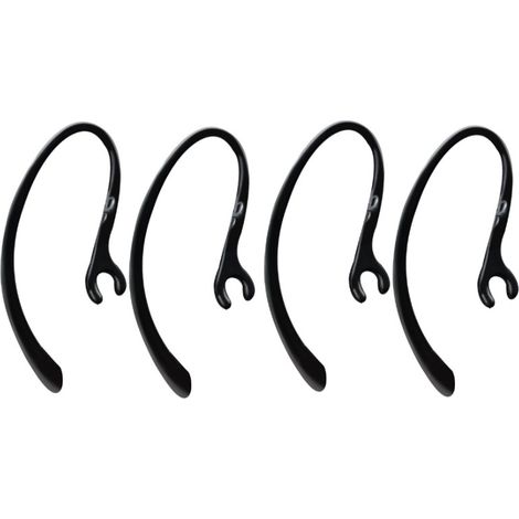 Crochets d'oreille pour casque Bluetooth sans fil 6/7/8/9 mm Noir (1/5)
