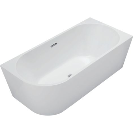 Balneo Baignoire d'angle AVOLA droite 150x75 cm - Acrylique blanc (1/5)