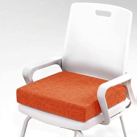 Memory Foam Chair Pad – Square Non-Slip and Removable Cover Chair Cushion, Washable Removable Cover, Non-Slip - for Indoor/Outdoor Use, Garden, Office, Car (1/5)