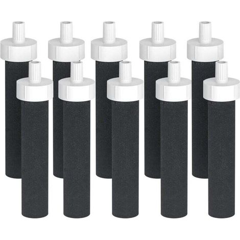 Ulisem Lot de 10 filtres à eau de rechange Brita - Compatibles avec les filtres à eau Brita BB06 rigides, en acier inoxydable et pour le sport (1/4)