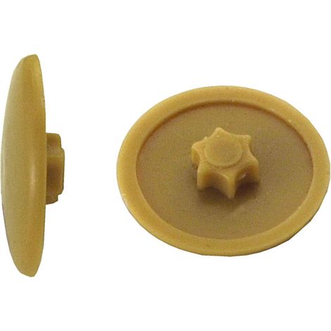Connex Abdeckkappen Ø 16,5 mm für TX 30 Schrauben hellbraun - 50 Stk. Abdeckkappen