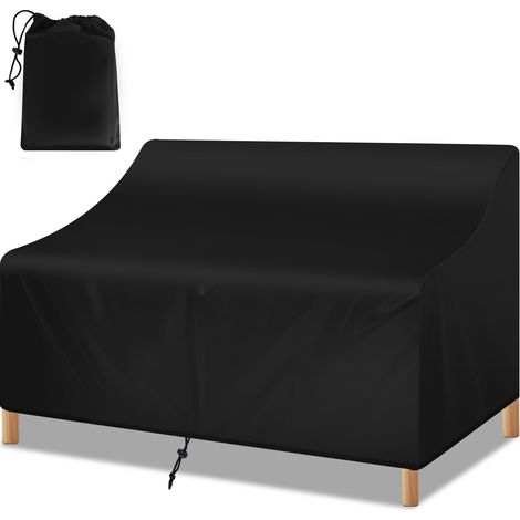 Housse de protection pour banc de jardin, 2 places, tissu Oxford imperméable (1/5)