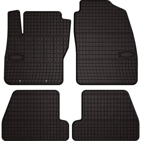 Alfombrillas de goma para Ford Focus MK2 familiar, sedán, hatchback (2004-2011) - negras, montadas (1/5)
