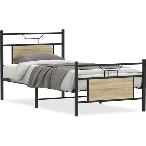 Maison Exclusive - Estructura de cama sin colchón madera roble So