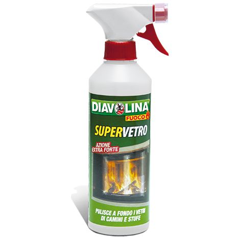 Diavolina Fuoco Pro Pulitore Supervetro Ricarica - Confezione 1 Lt -