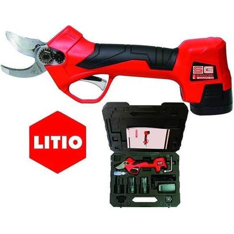Forbici per potatura Sandrigard SG-FP 25 Li con 2 batterie 14,4V 2Ah