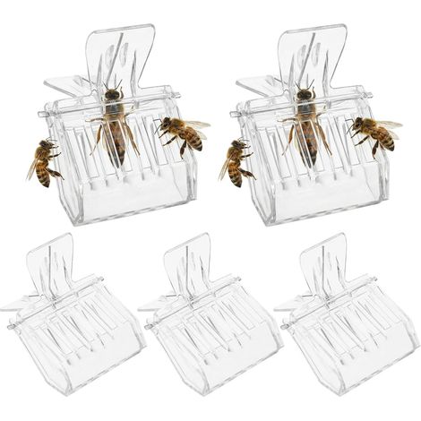 Set mit 5 Clips für den Bienenköniginnenkäfig (1/5)