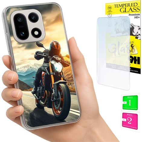 Funda para OnePlus 15 Photo, cubierta trasera + cristal 9H (1/5)