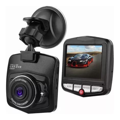 Auto-Dashcam – Zwei 1080p-Frontkameras + 720p-Innenkamera – Tag-/Nachtaufnahme – Parkmodus mit Bewegungserkennung – 2-Zoll-LCD-Bildschirm – MicroSD-Kartenkompatibel bis zu 32 GB (1/5)