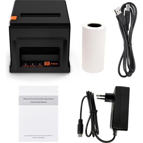 80mm USB LAN Thermal Receipt Printer with Cutter (1/5)