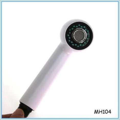 Pommeau De Douche - ABS Blanc - 2 Jets Etanche Et Ventile - Systeme Anticalcaire Soft Pin - Raccord M1/2 - 1 Piece (1/4)