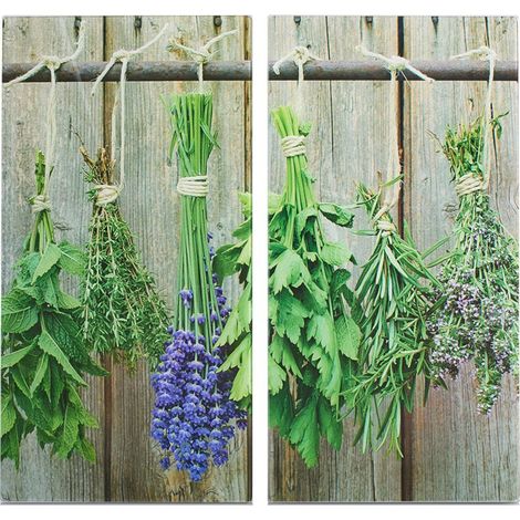 Herdabdeckplatte Lavender 2-er Set Glas , ZELLER