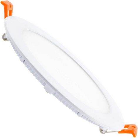 Placa LED 12W Circular SuperSlim Corte Ø 155 mm 3000K Blanco Cálido (1/5)