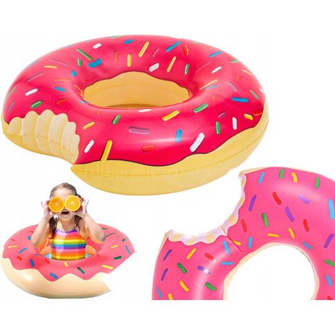 Salvagente gonfiabile a forma di ciambella Materassino colorato PER bambini (1/3)