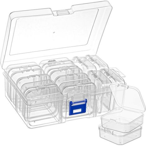15 pièces boite rangement plastique ,boite de rangement,petite boite de rangement ,adaptées pour ranger de petits objets, des petites perles et des bijoux (1/5)