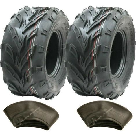 18x9.50-8 ATV-Reifen & Schläuche, Quad-Anhängerreifen, E-Gekennzeichnet, Zulässig - Set 2.