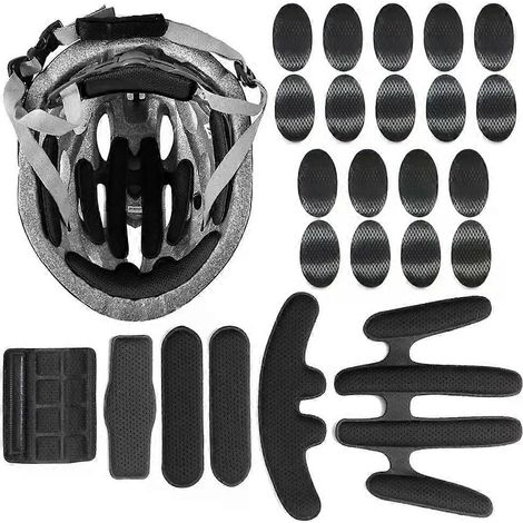 24-teiliges Helmpolster-Set, versiegelte Schwamm-Ersatzpolster für Motorrad, Fahrrad, Universal-Schaumstoffpolster-Set - JXLGV (1/4)