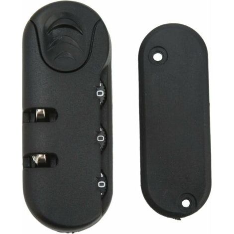 Serrure de sécurité pour valise, serrure à combinaison pour bagages, combinaison à 3 chiffres, code à combinaison de haute sécurité, serrure à bagages de voyage de remplacement, adaptée aux valises, b (1/4)