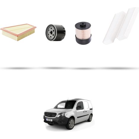 Kit tagliando 4 filtri compatibile con Mercedes Citan (W415) 109 CDI 66kw dal 2012 (1/5)