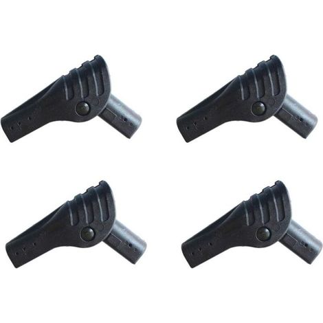 Ensemble de 4 connecteurs de tente pliables, accessoires de camping, connecteurs de poteau de tente portables en plastique, poteau de support DIY pour auvent de tente extérieure, diamètre intérieur de