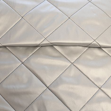 Tissu thermique matelassé Argent 140 cm