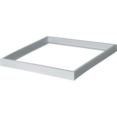Cornice quadrata per montaggio a superficie per pannello LED 600x600mm Argento (1/2)