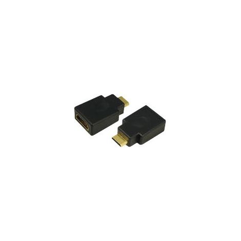 Adaptateur mini HDMI vers HDMI Ultra HD LogiLink 4K HDMI plaqué or