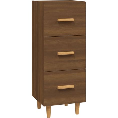 Credenza Rovere Marrone 34,5x34x90 cm in Legno Multistrato vidaXL (1/5)