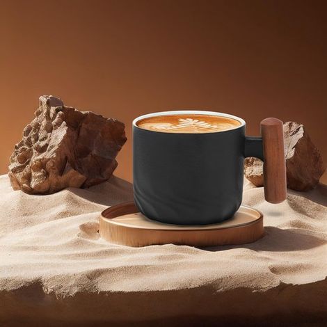 Mini tasses à expresso avec anse, mugs en céramique de 70 ml pour expresso, thé ou moka, compatibles lave-vaisselle, cadeau de Noël (1/5)