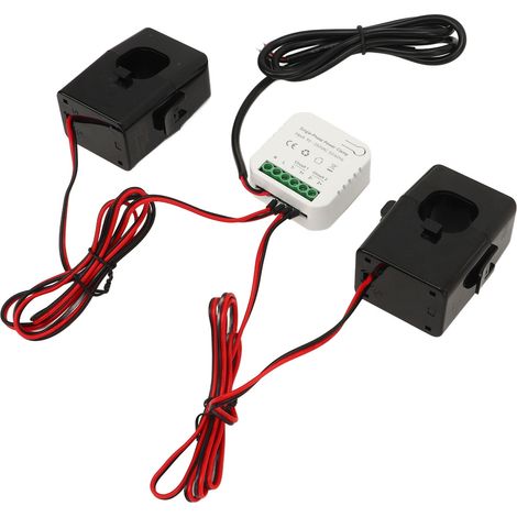 Einphasiger WLAN-Stromzähler mit Stromzange, 200-A-Stromwandler, intelligenter Energieüberwachung, 90–250 V AC (1/5)