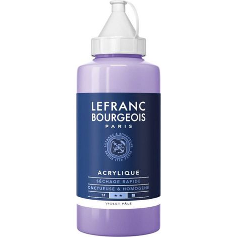 Peinture acrylique - Violet pâle - 659 - Fine - Lefranc Bourgeois - Bidon 750ml (1/2)