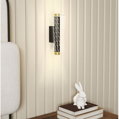 Lámpara de pared LED regulable 2 piezas, 3000K/4000K/6500K, metal negro HAVRYA (1/5)