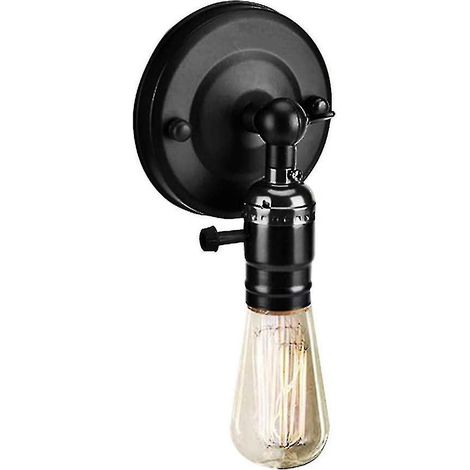 Douille de lampe vintage E27 Edison rétro, interrupteur mural, décoration intérieure, 220 V (1/4)