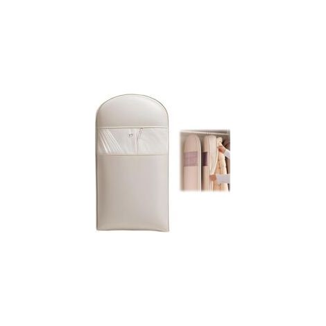 Selbstkomprimierender, platzsparender Aufbewahrungsbeutel für Winterkleidung, Kompressionsbeutel für Daunenmäntel, staubdichter Kleiderschrank-Organizer (Beige, M+L+XL) (1/5)