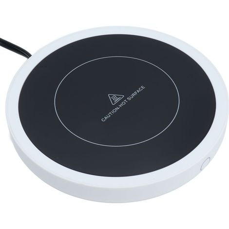Chauffe-tasse intelligent à arrêt automatique et température constante, tapis chauffant électrique pour tasses, café, lait et thé, prise britannique 220 V (1/5)