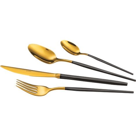 Besteckset 24-teilig gold/schwarz - Amefa - 1114DUAF11C40