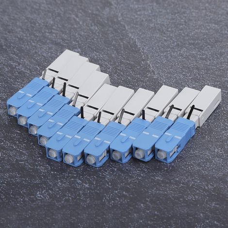10 Pièces Connecteur Rapide Fibre Optique SC/APC pour FTTH, Adaptateur Froid à Encastrement Rapide