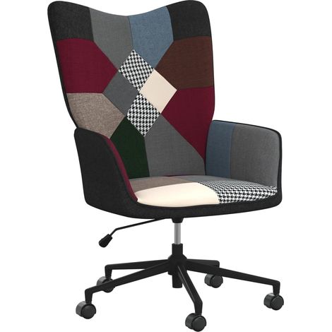 Chaise de relaxation Fauteuil relax - Patchwork Tissu BonneVie-41788 (1/5)